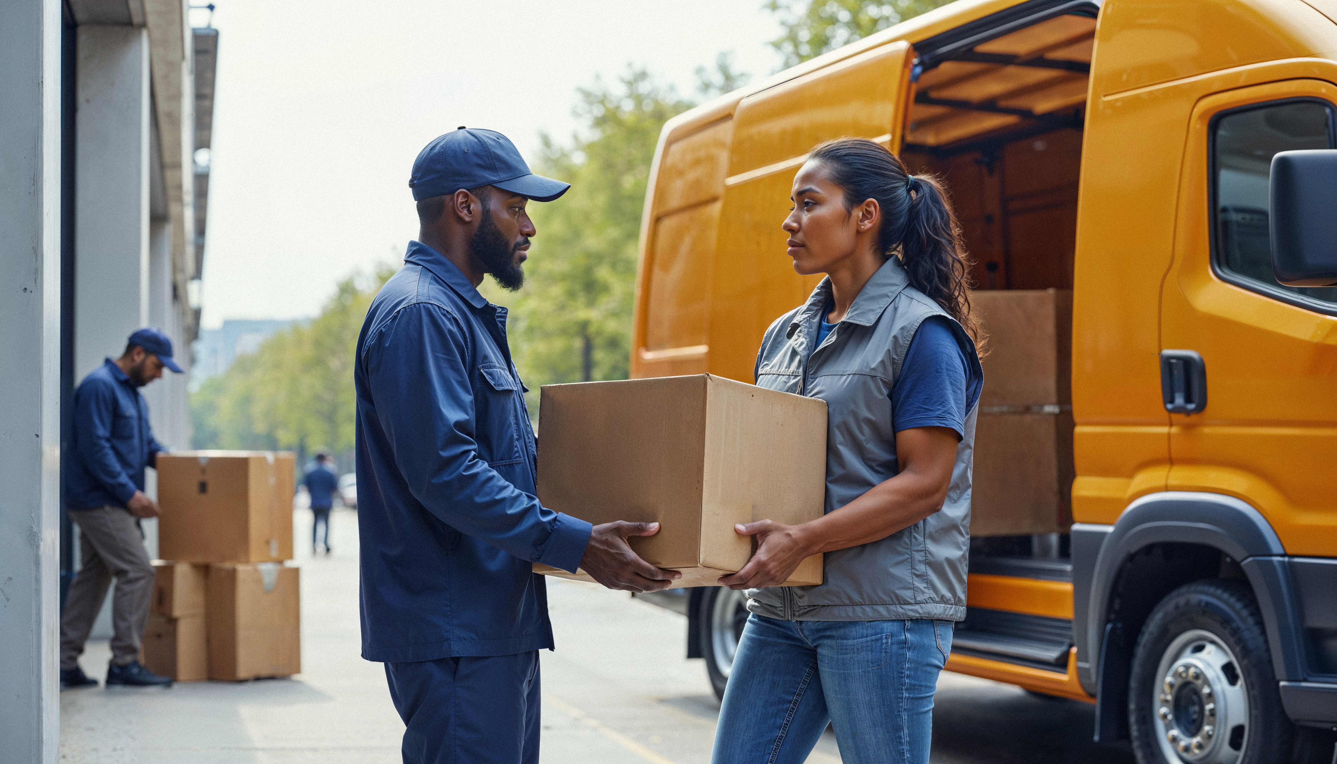 Delivery trucks